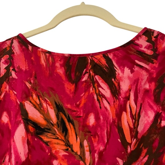 J. Jill Vibrant Red and Black Tank Top Small Petite Wearever Collection Stretch - Picture 5 of 9